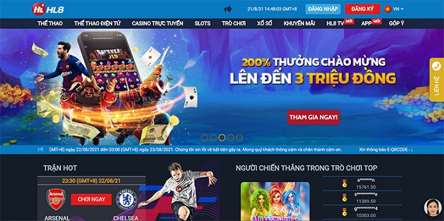 Hl8 – Sân chơi cá cược trực tuyến uy tín và lâu năm trên thị trường Châu Á