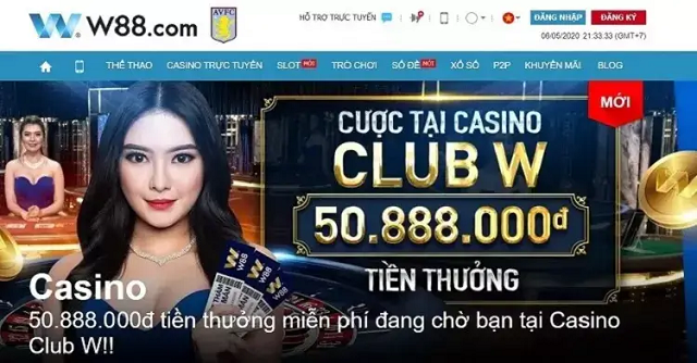 W88 – Casino trực tuyến với người chia bài là thật